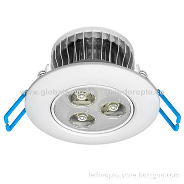 LD 3W LED Ceiling Light with 30 Pieces of Aluminum Fins, Bridgelux/Epistar/Epileds Chip